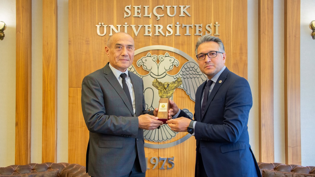 Özbek Rektör Sirojiddinov Rektör Aksoy’u Ziyaret Etti